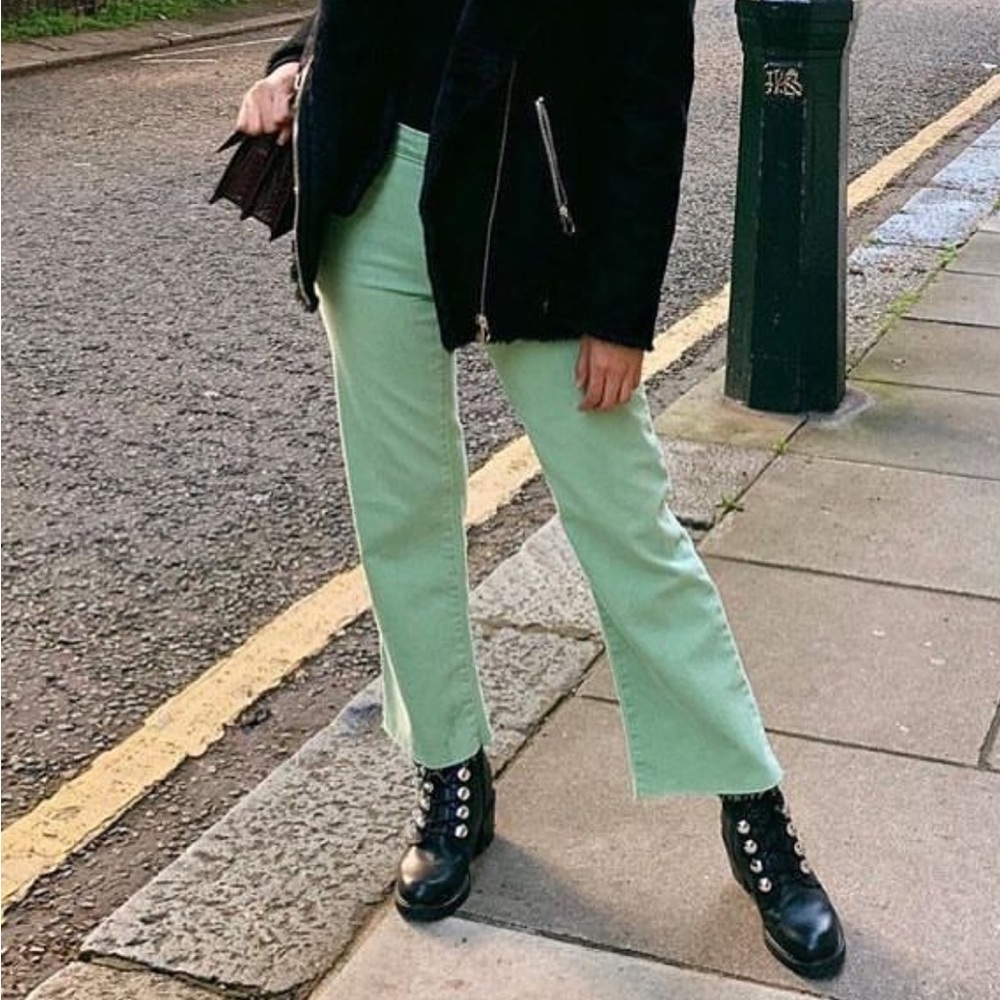 NWT Sanctuary Nonconformist Button Fly Green Jeans - Picture 2 of 12